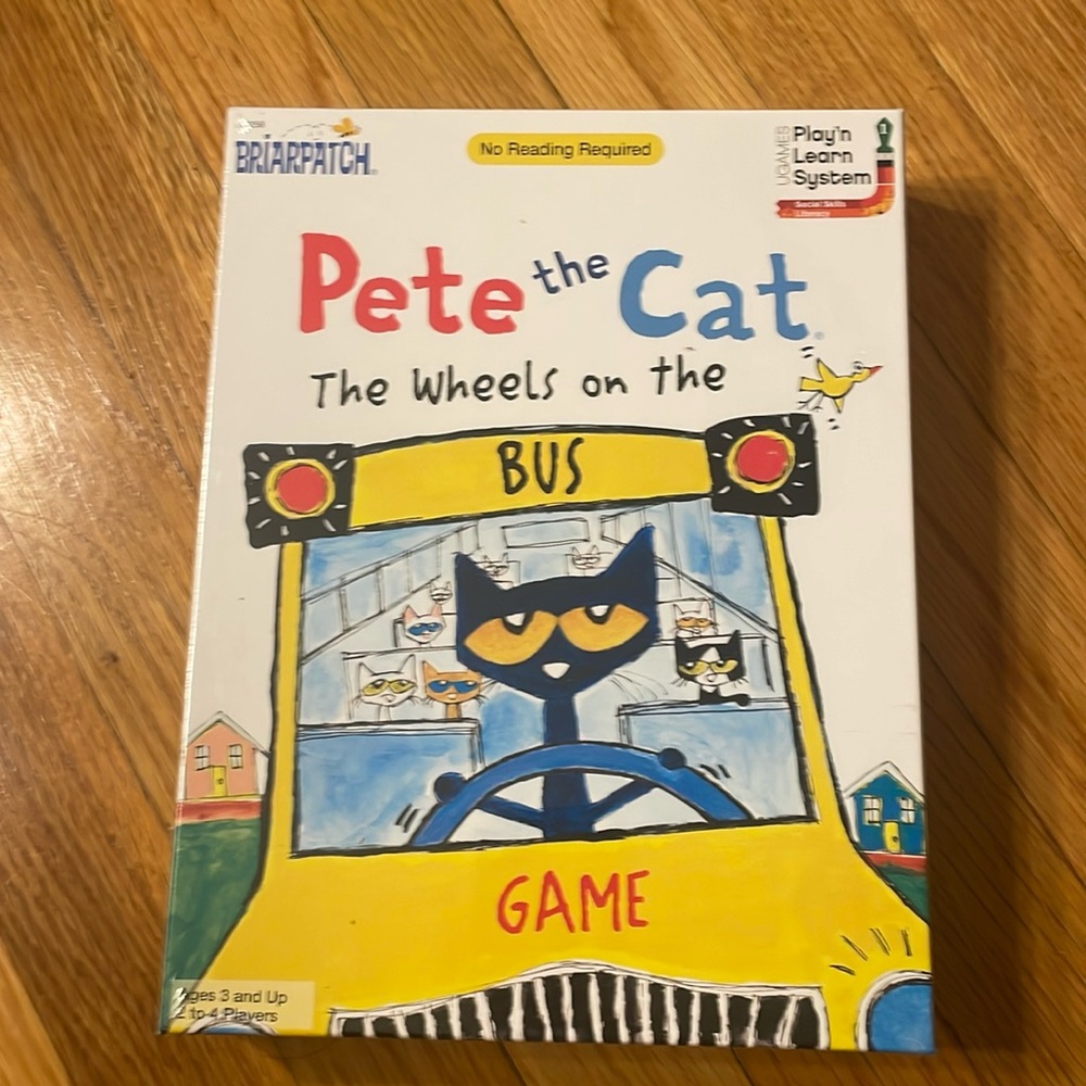 Sealed never opened Pete the Cat the wheels on the bus game.